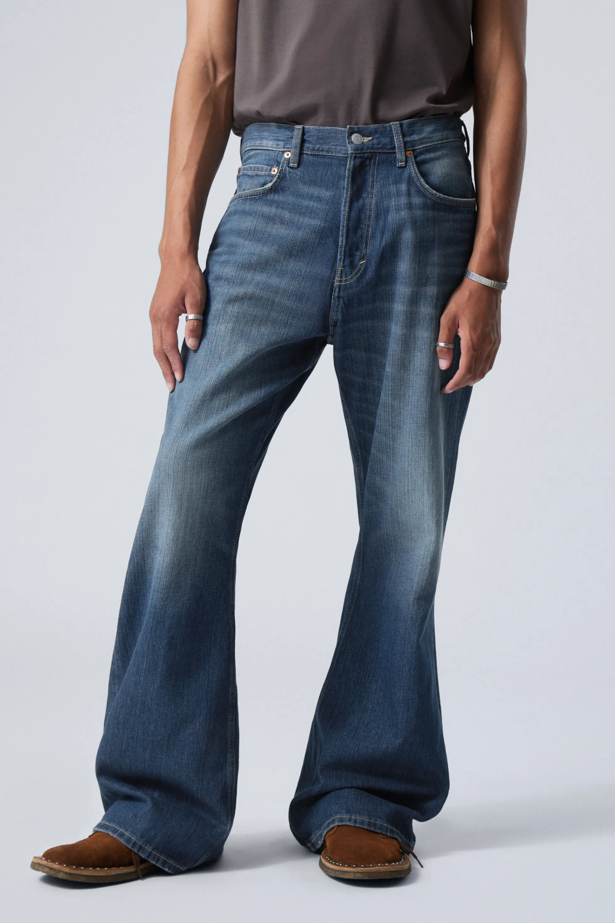 Weekday TIME LOOSE BOOTCUT LEG JEANS>Heren Jeans