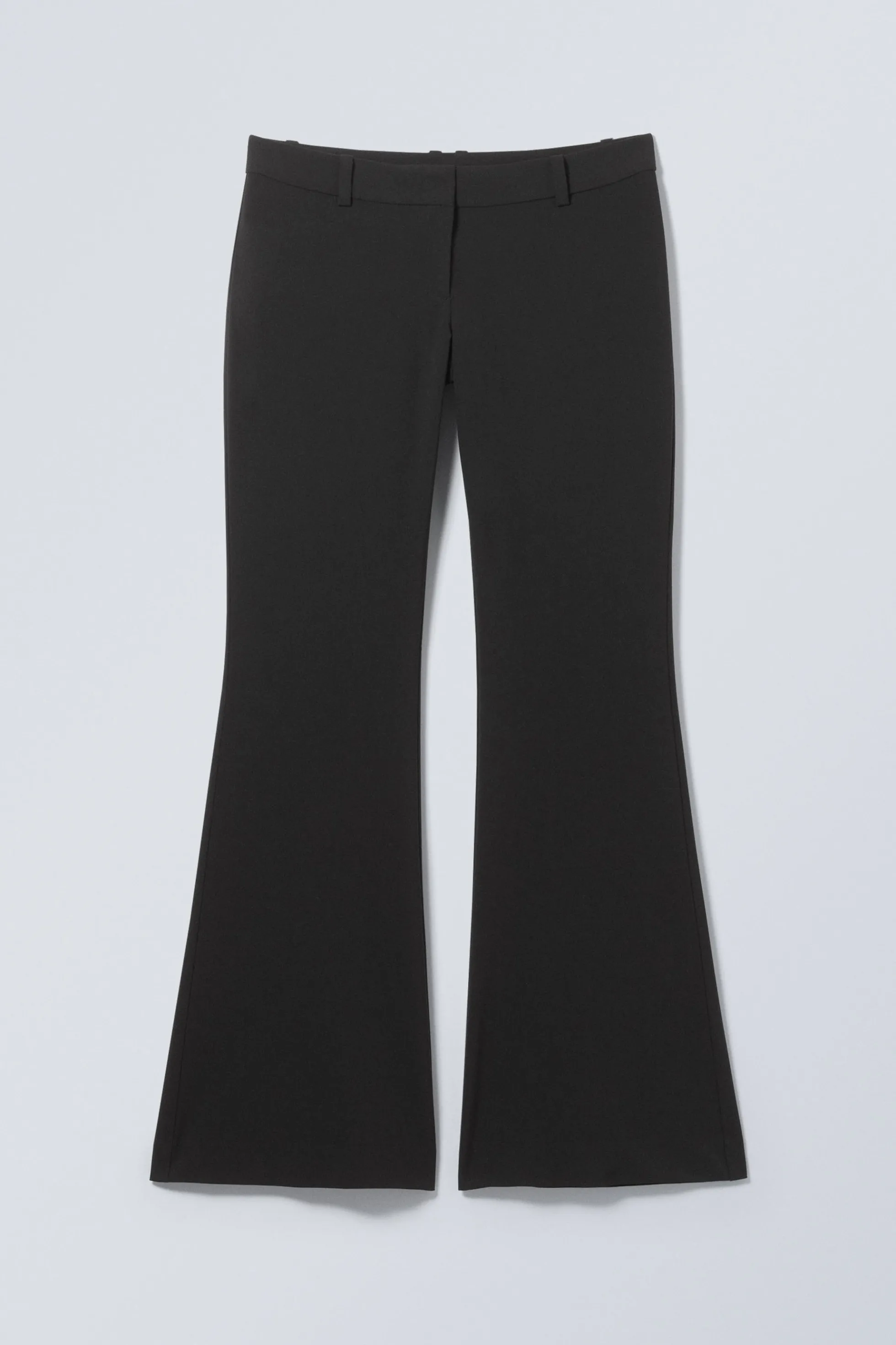 Weekday WIJD UITLOPENDE SLIM FIT PANTALON MET LAGE TAILLE>DAMES Broeken