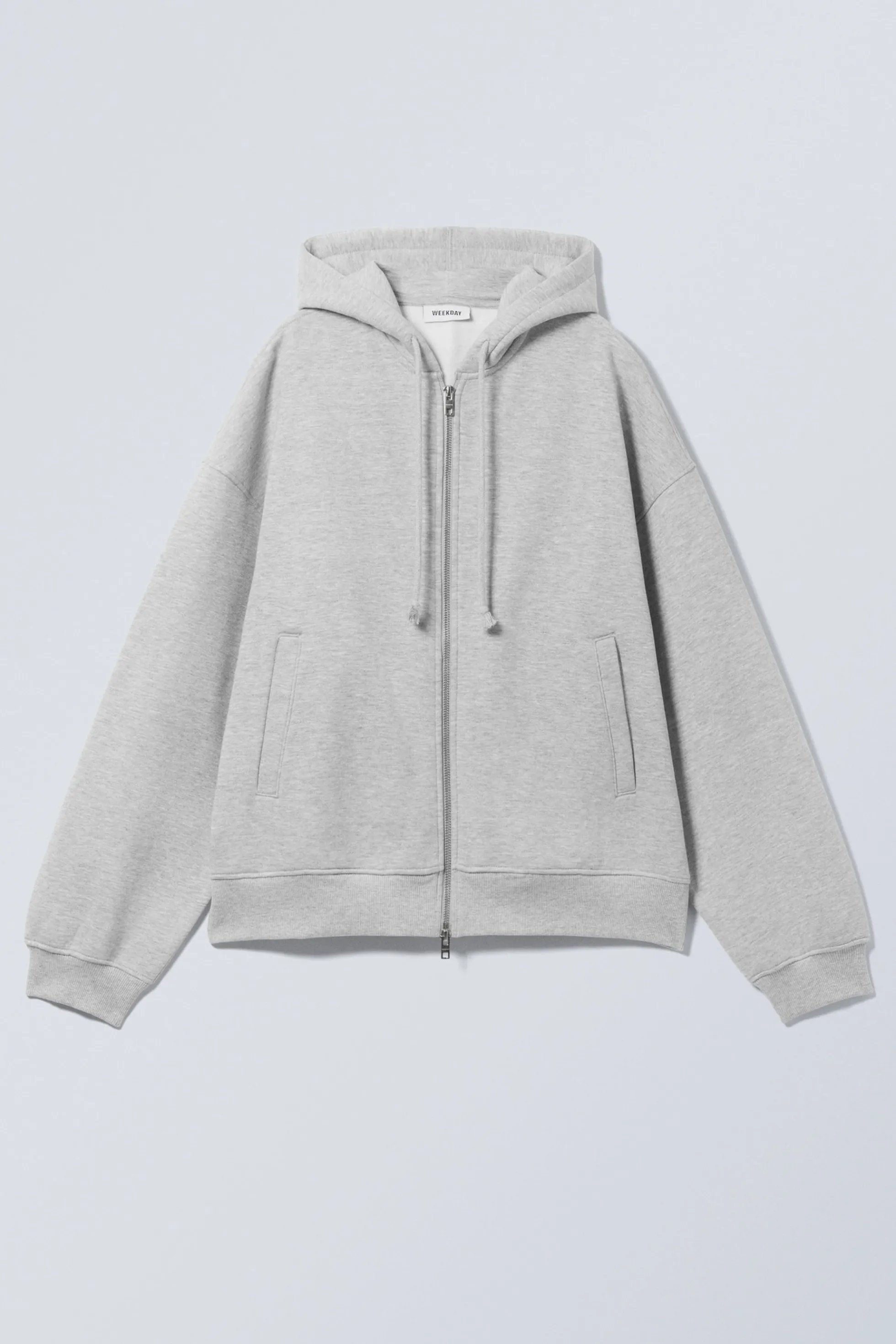 Weekday ZWARE HOODIE MET BOXY PASVORM EN RITS>DAMES Hoodies | Basics